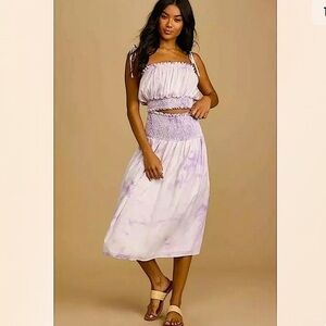 knee length dresses for ladies Blossom Navy Blue Midi Dress main image 1